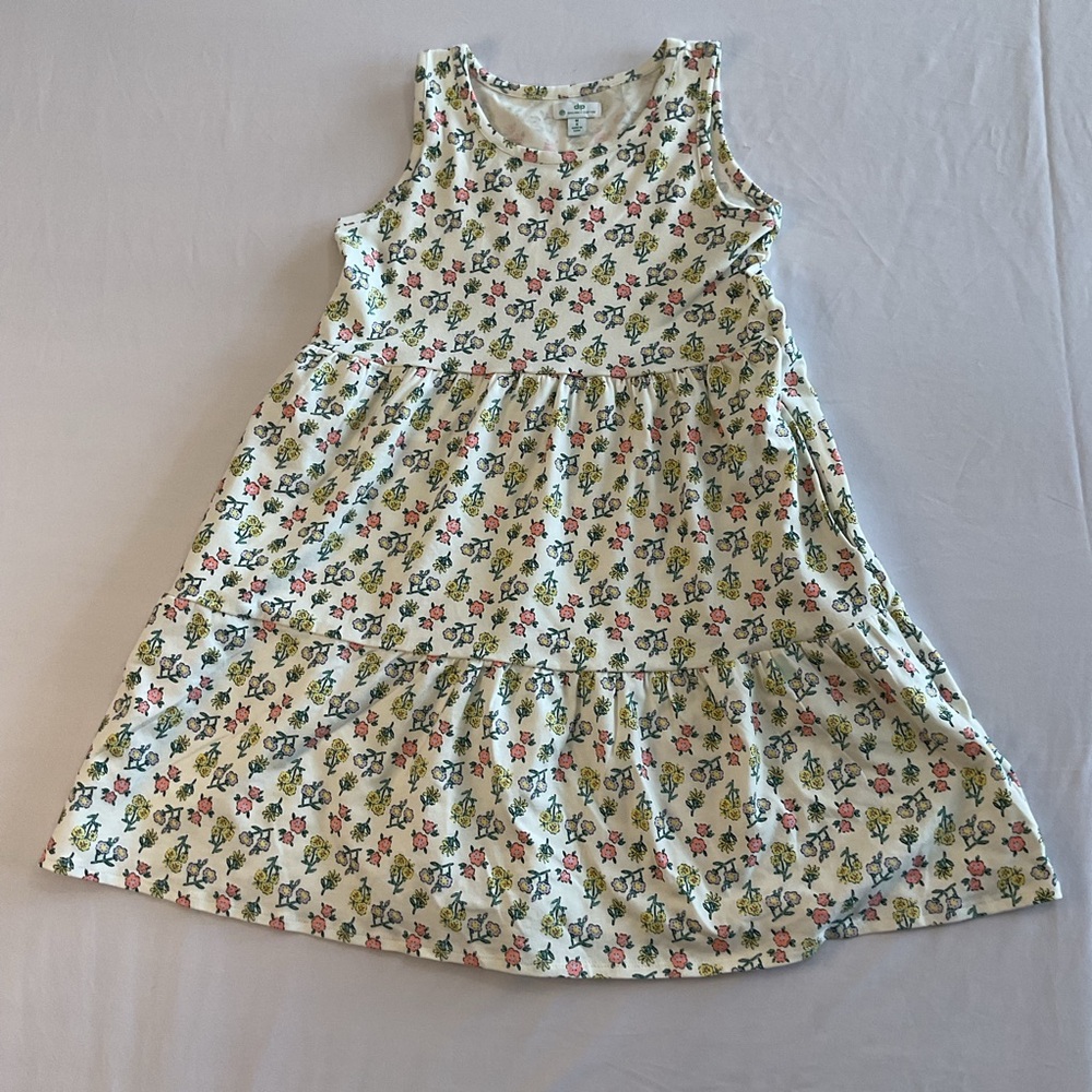 Dip Floral Kids Dress size 8 - Cream and Multicolor